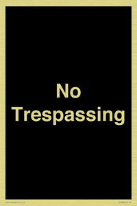 No Trespassing